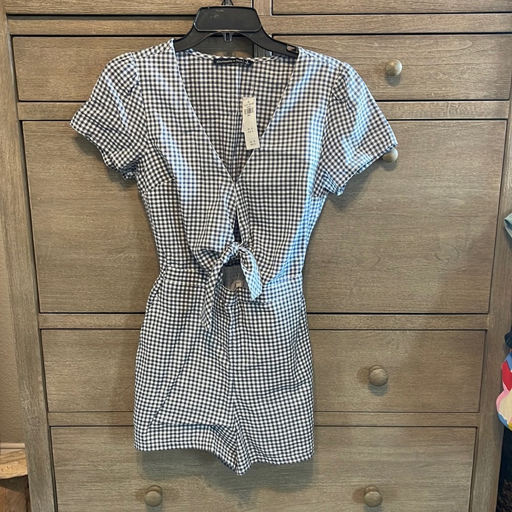 Abercrombie & Fitch gingham romper